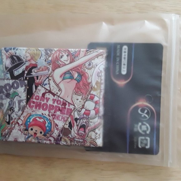 New Japan Anime One Piece White Wallet - Picture 4 of 5